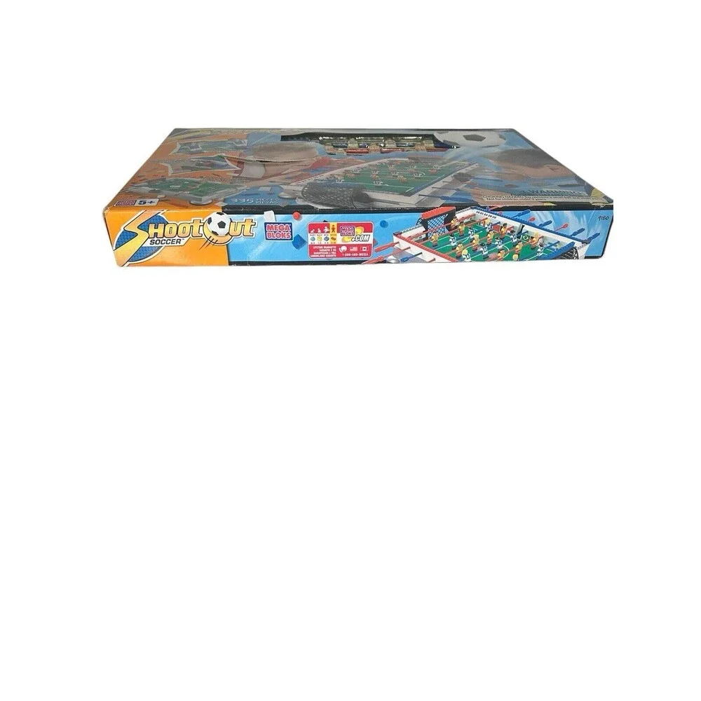 2001 MEGA BLOKS 335 PC SHOOTOUT SOCCER 9180 SET NEW IN BOX- VINTAGE- PLEASE READ